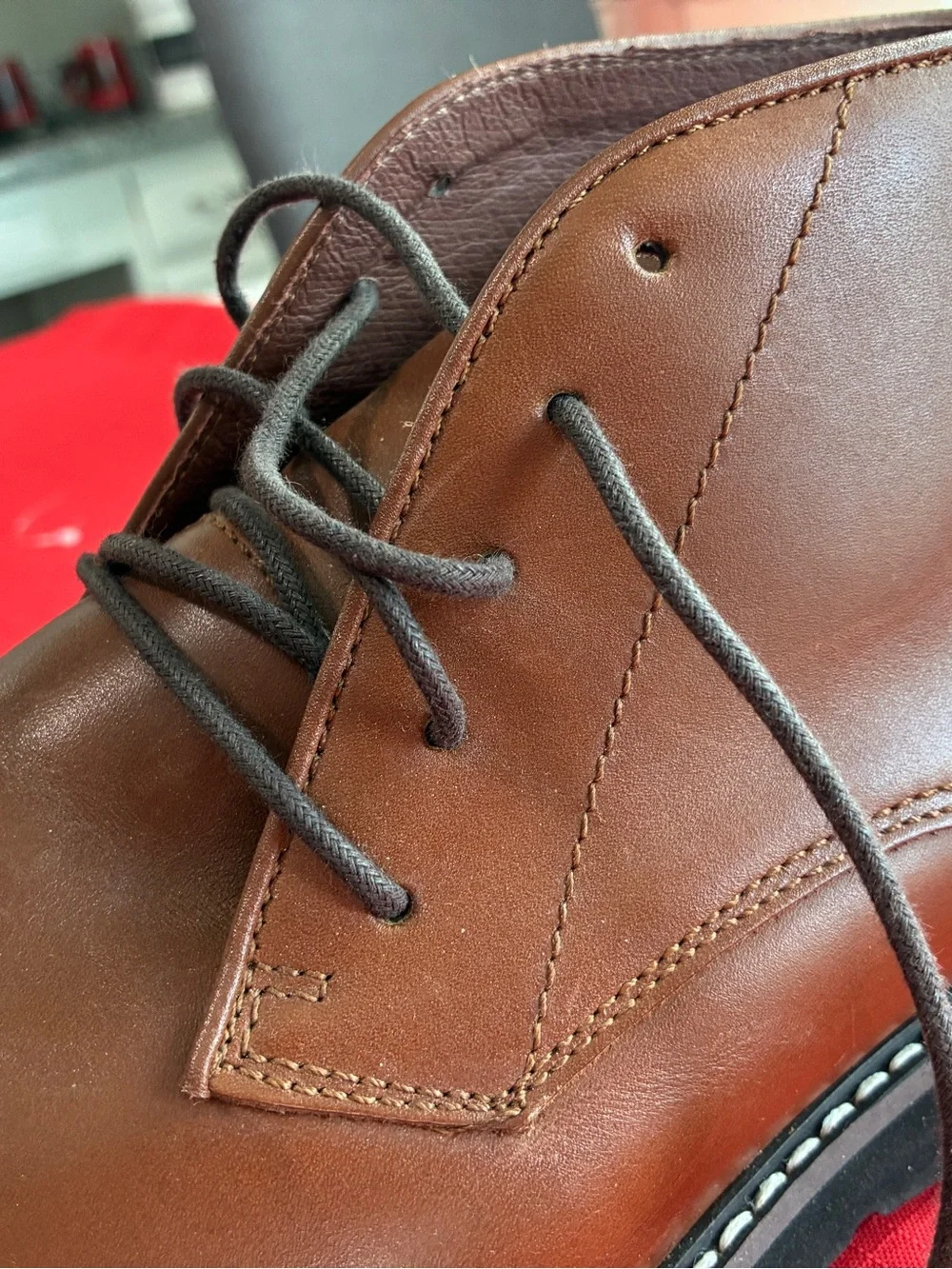 Men Propet FindleyTan Full Grain Leather Chukka Boots Size 10 5E New Retail $186